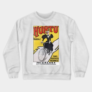 Hurtu Bicycles France Vintage Wall Art 1900 Crewneck Sweatshirt